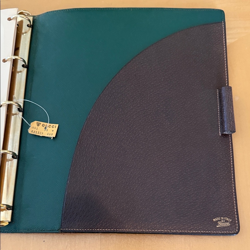 GUCCI GG Monogram Vintage 5 Ringed Binder Cover - Picture 8 of 8